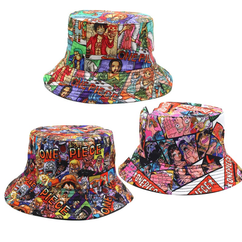 Travel Accessories Japan - Cute cartoon pirate print bucket hat