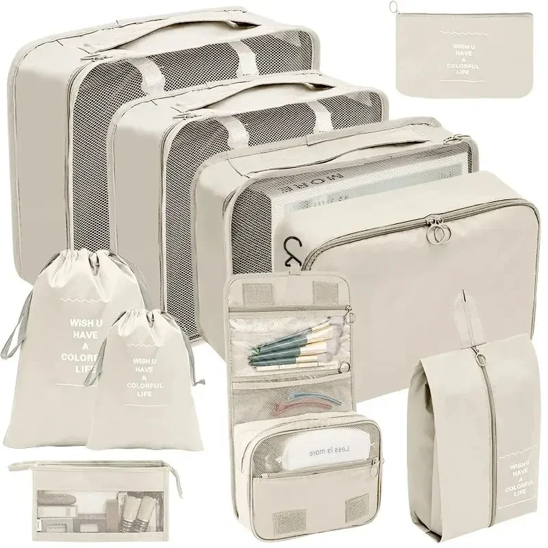Travel Accessories Organiser - 7/8/9/10 Pcs Set Travel Organizer Storage