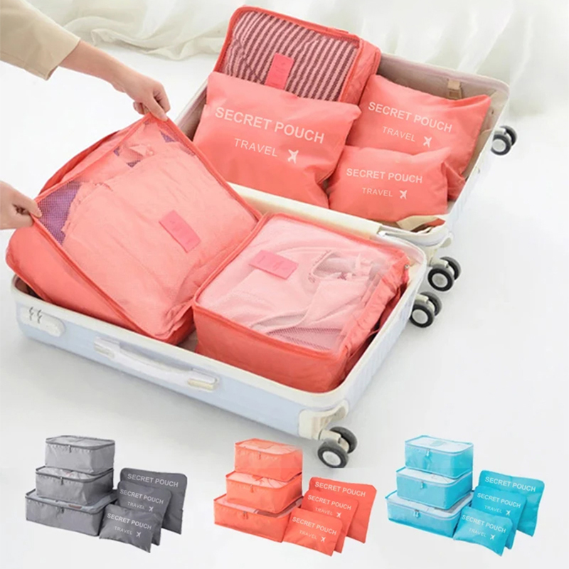 Travel Accessories Organiser - 6pcs Travel Storage Bag Large Capacity