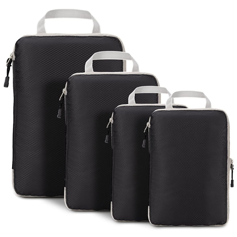 Travel Accessories Organiser - Travel Compressible Packing Cubes Foldable Waterproof