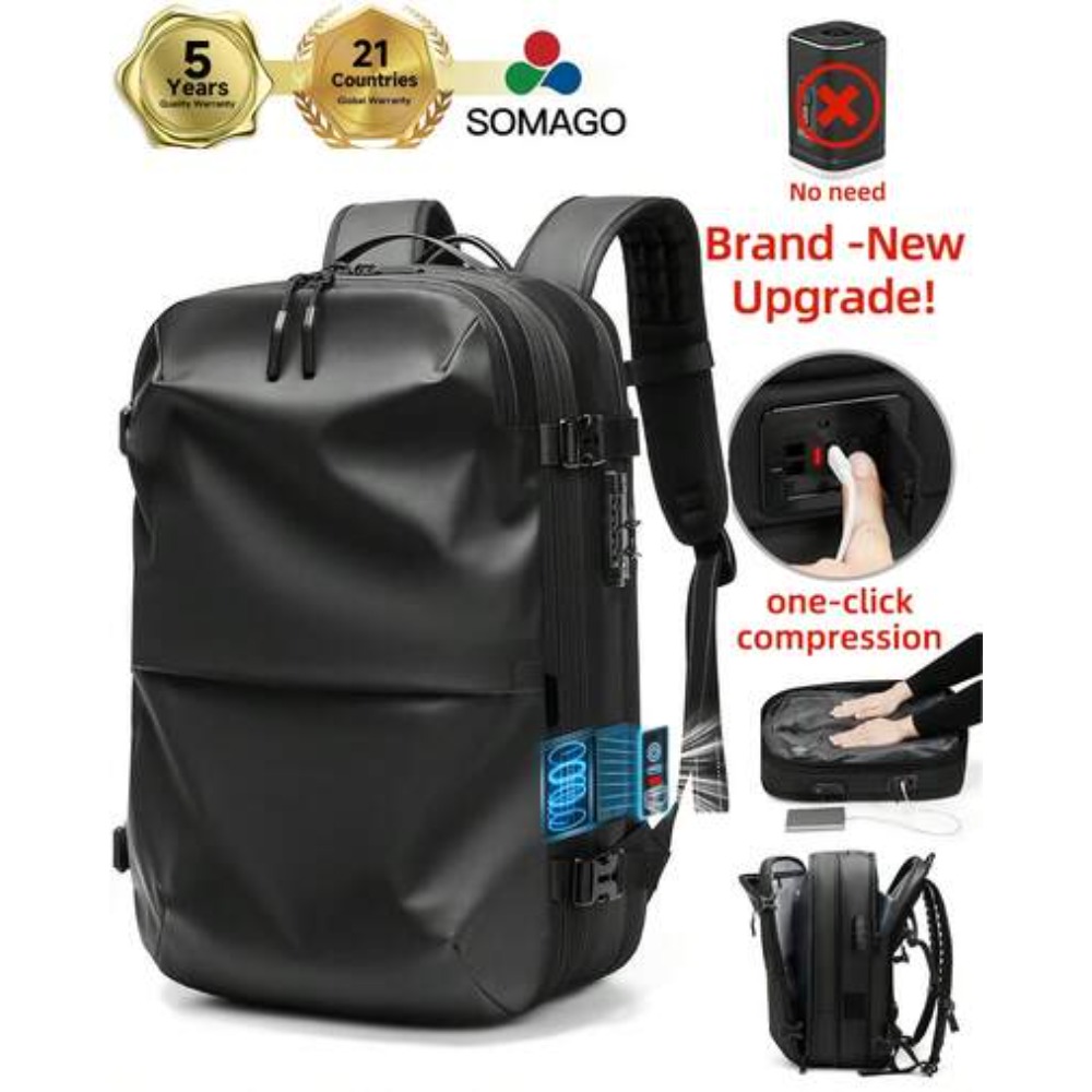 Travel Lock Tsa Approved - One-Click Expandable Vacuum Compression Backpack 60L