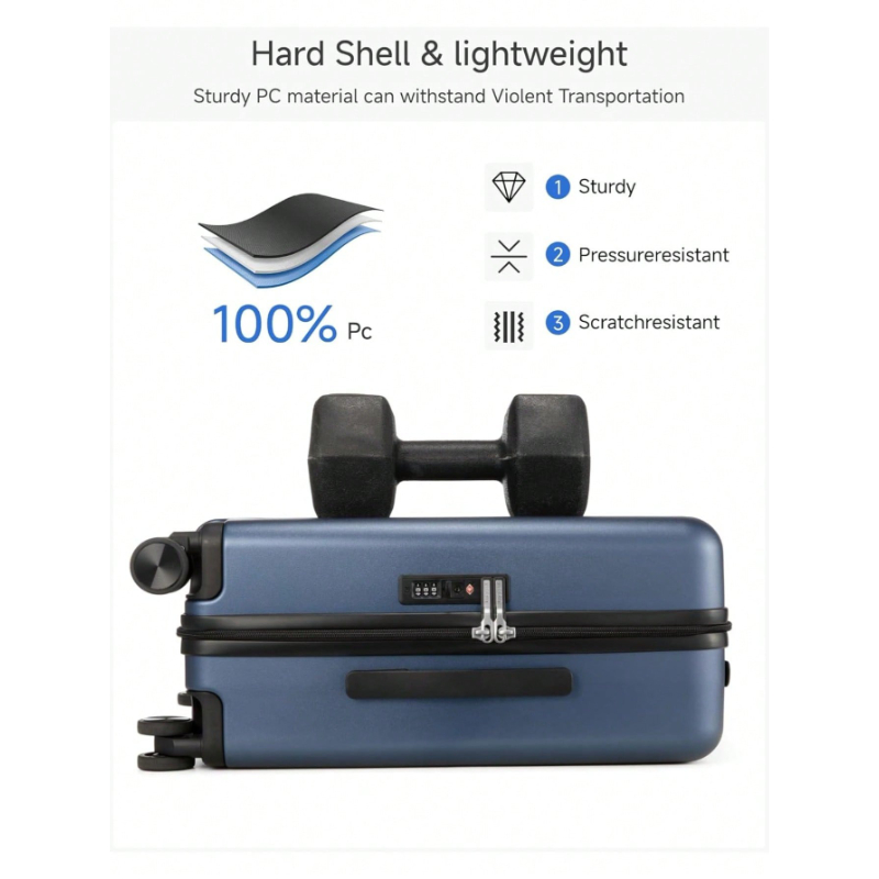 20 Inch Carry On Luggage 22x14 - Travel Lock Tsa Approved 评论和价格