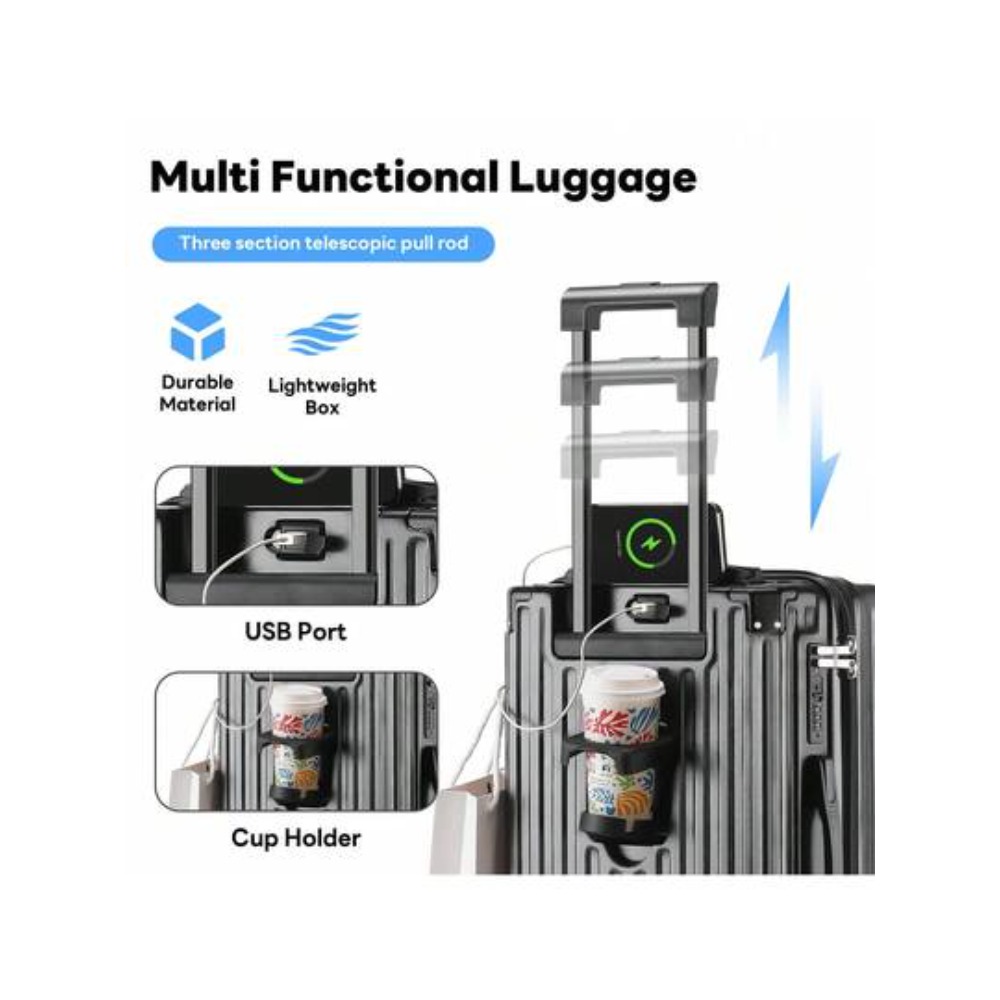 20 Inch Carry On Luggage With  - Travel Lock Tsa Approved 评论和价格