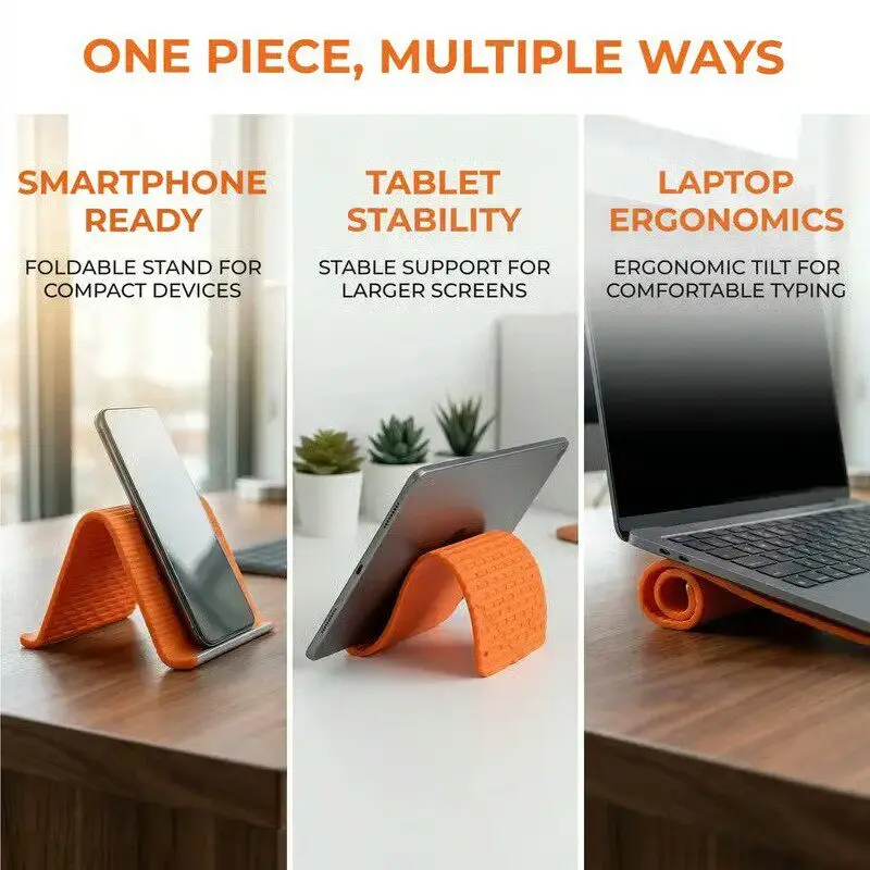 Silicone Foldable Phone Stand  - Travel Accessories Apple 评论和价格