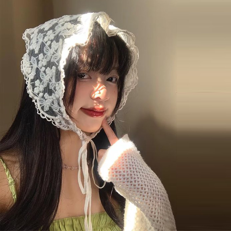White Woven Floral Lace Hair S - Travel Accessories For Elderly 评论和价格