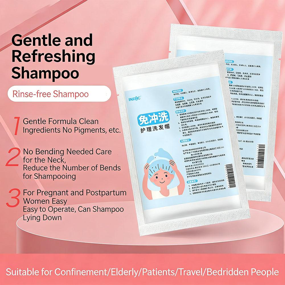 No Rinse Waterless Shampoo Cap - Travel Accessories For Elderly 评论和价格