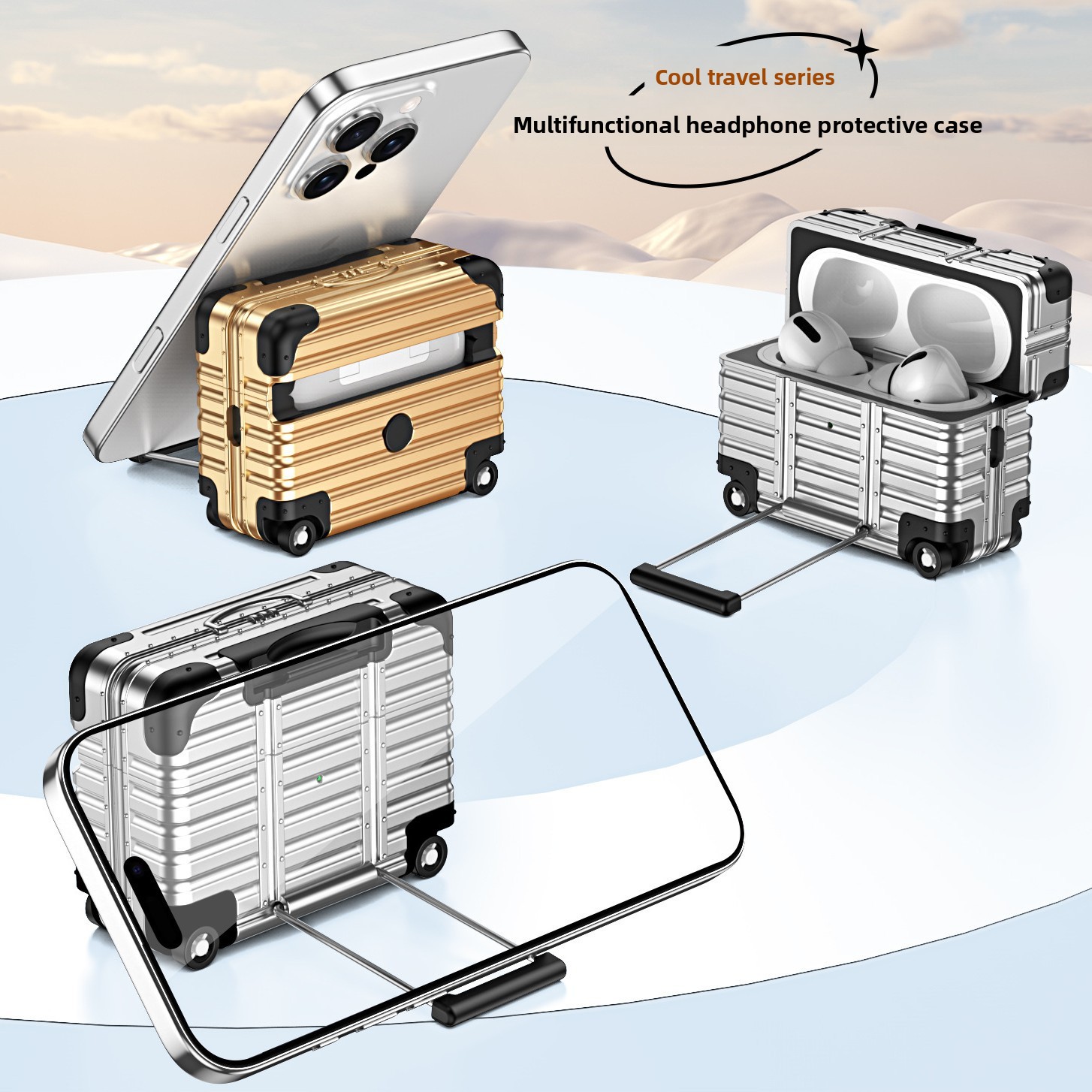 Shockproof Mini Luggage Style  - Travel Accessories Apple 评论和价格