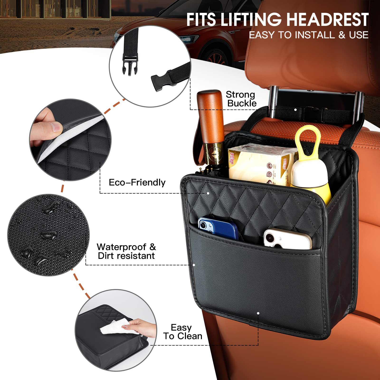 Hanging Storage Pocket Automot - Travel Accessories Organizer Bag 评论和价格