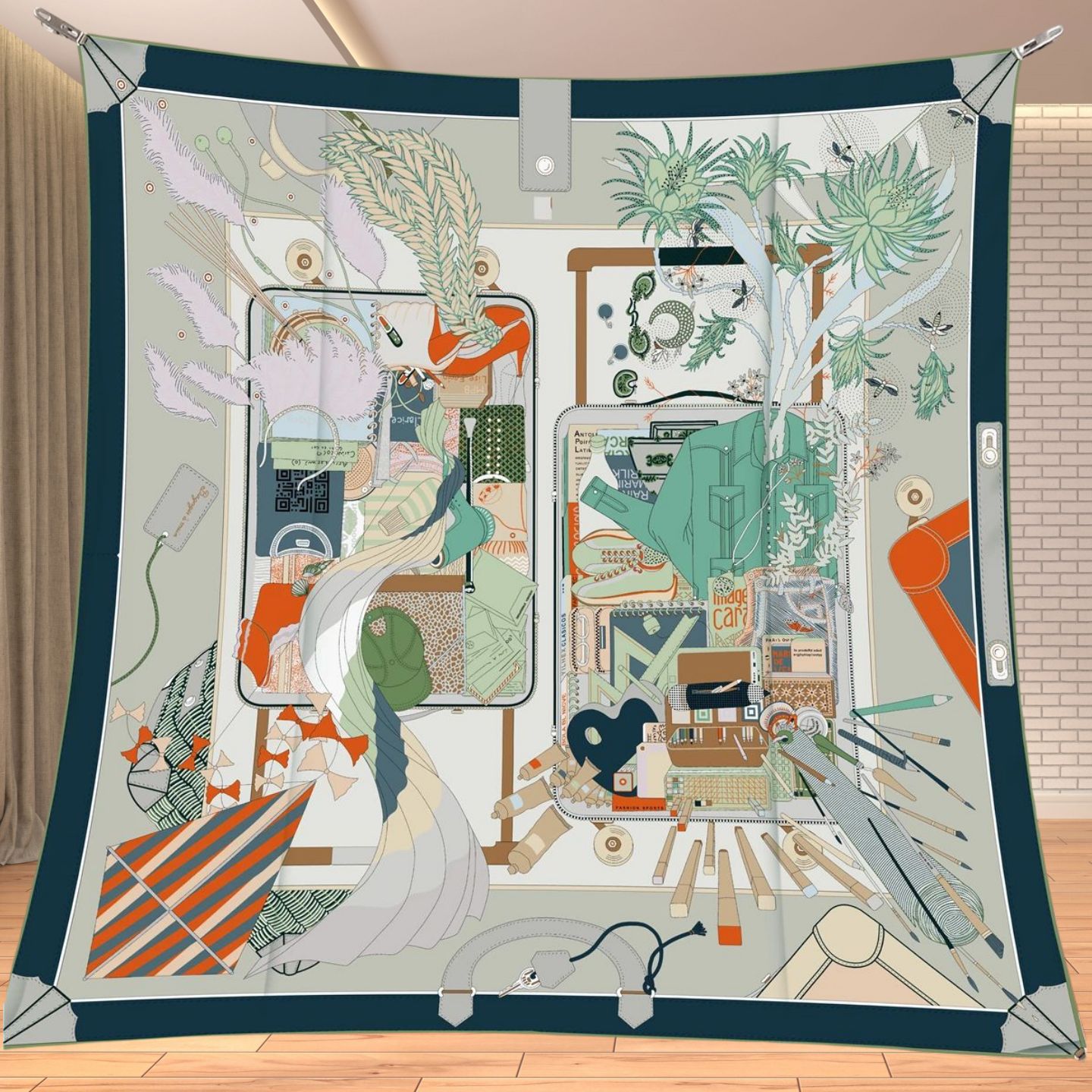 90cm Twill Silk Like Square Sc - Quality Travel Accessories 评论和价格
