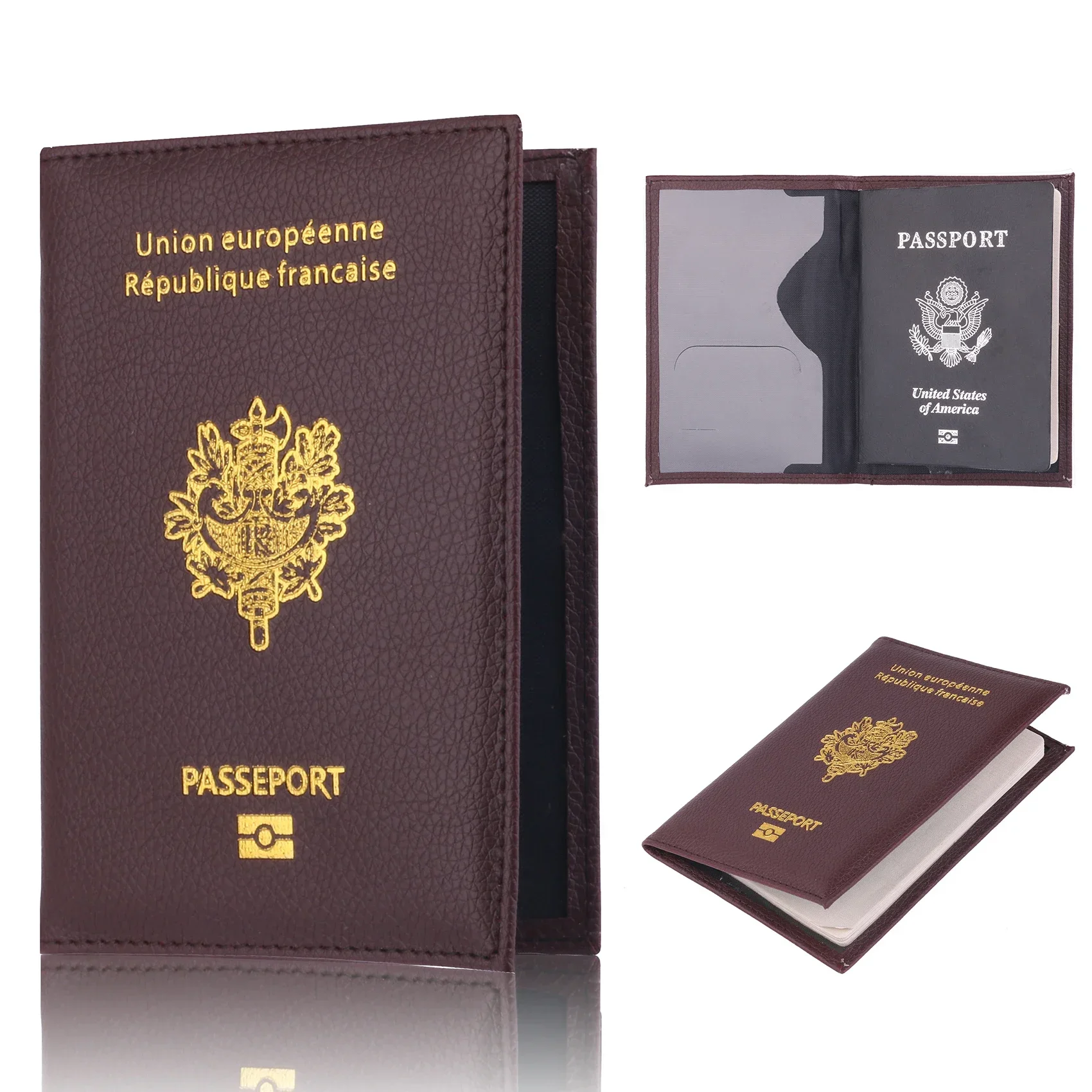 Women Men Travel Pu Passport H - Quality Travel Accessories 评论和价格