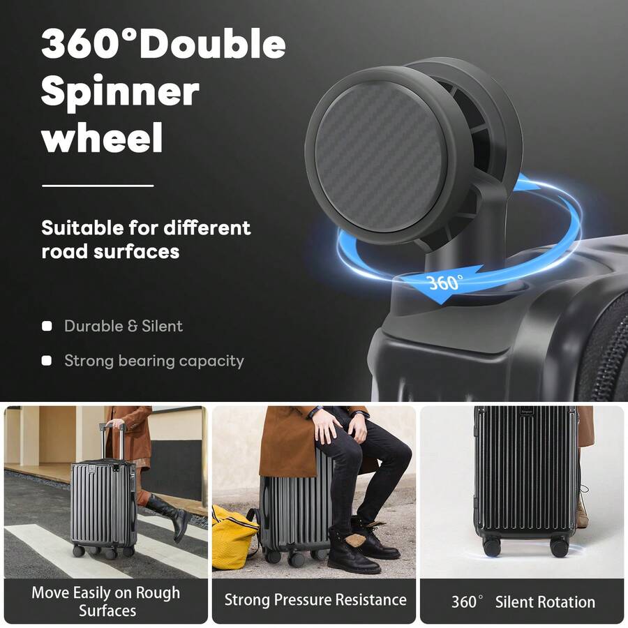 20 Inch Carry On Luggage With  - Travel Lock Tsa Approved 评论和价格