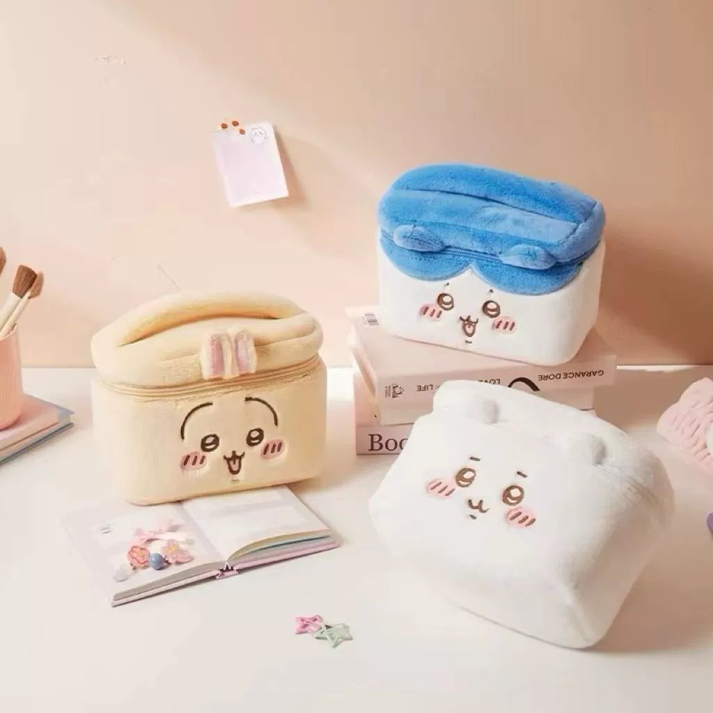 Chiikawa Plush Makeup Bag Larg - Travel Accessories Organiser 评论和价格