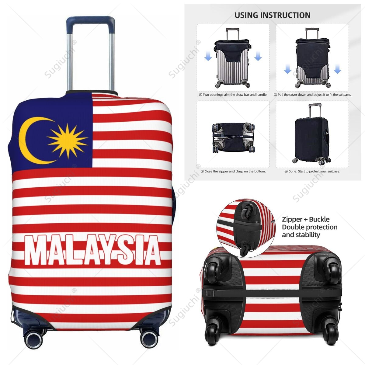 Malaysia Flag Luggage Cover Su - Travel Accessories Malaysia 评论和价格