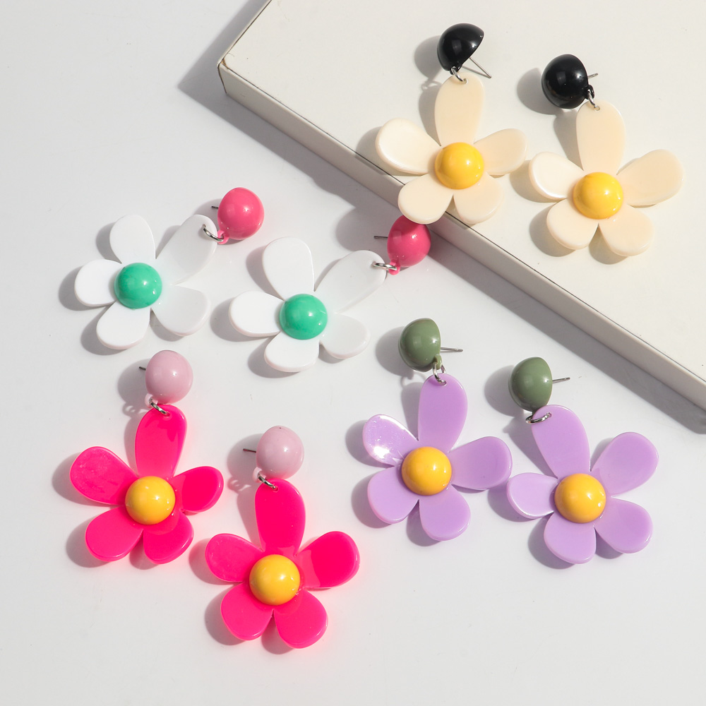 Korean Colorful Acrylic Flower - Travel Accessories Dropshipping 评论和价格