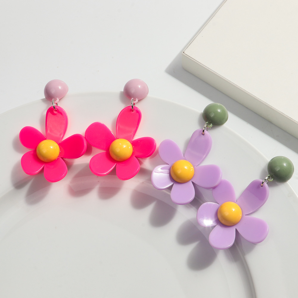 Korean Colorful Acrylic Flower - Travel Accessories Dropshipping 评论和价格